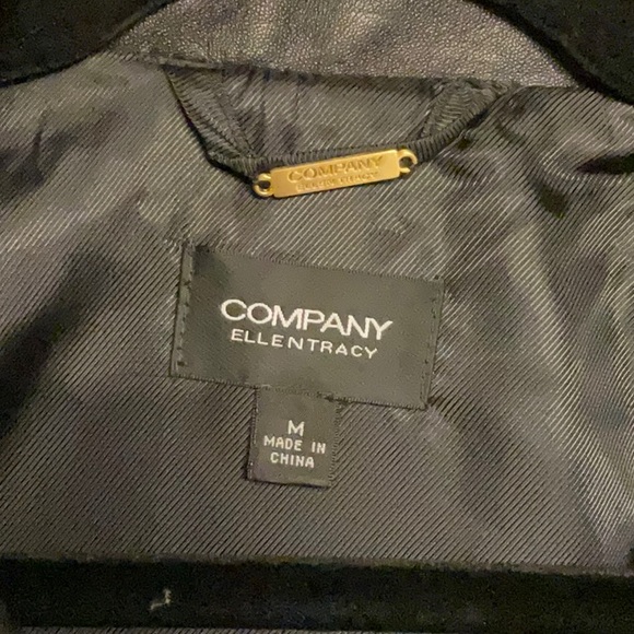 Company Ellen Tracy women Leather jacket, size M color black - Picture 2 of 9